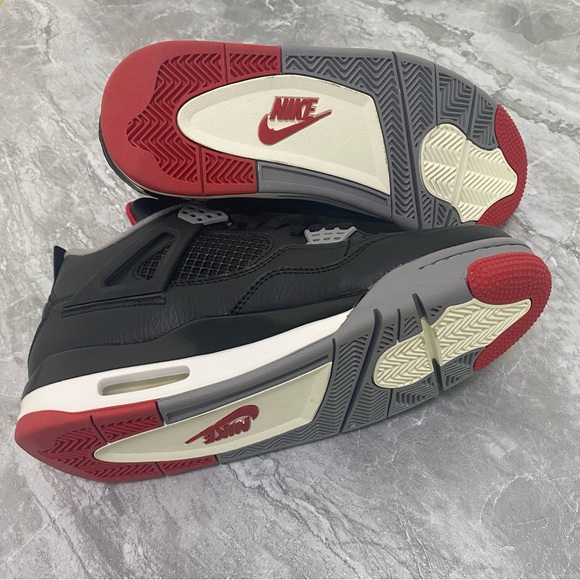 Jofdan 4 Retro “Bred Reimagined” Black/Red Men’s - Picture 5 of 6